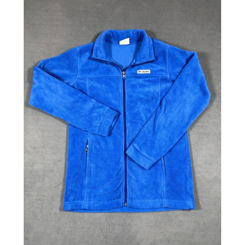 Columbia Granite Mountain II Fleece Jacket Boys L(14-16) Blue Trail Cozy Warm